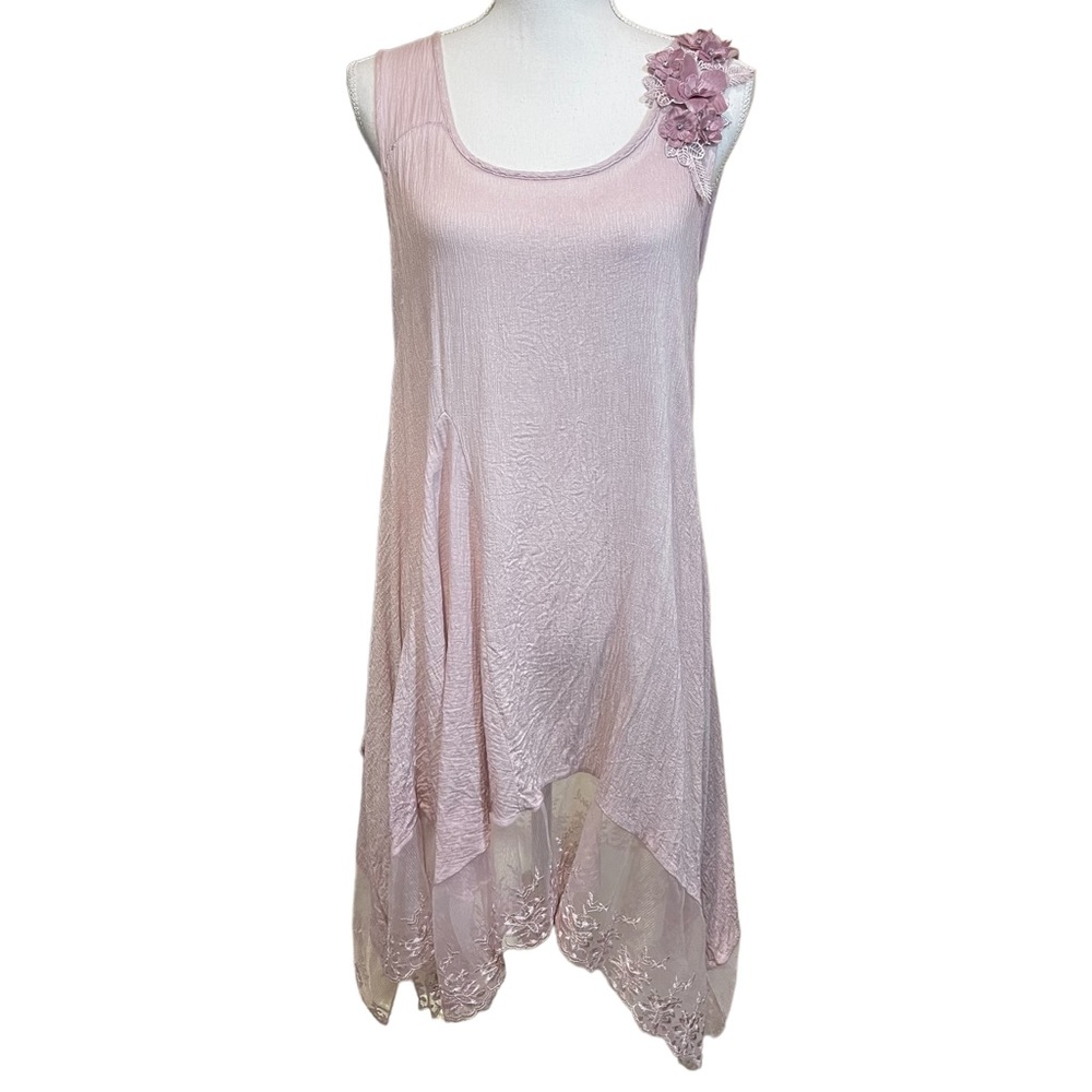 Simply Couture Balletcore Sheer Waterfall Dress. Size M